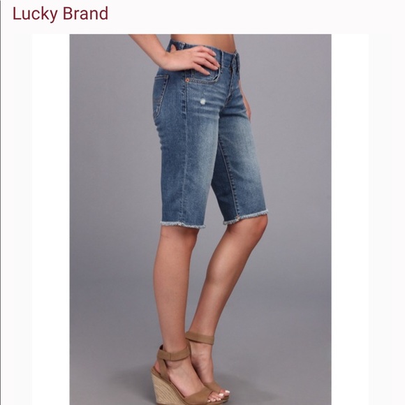 Lucky Brand Pants - Lucky Brand boardwalk Bermuda cut off jean shorts